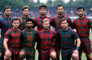 SCOTLAND-TEAM-WEARING-TARTAN