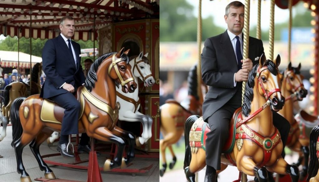Shamed Andrew Mountbatten-Windsor Banned From Riding Merry-Go-Round Horses at Fairgrounds Over Grooming Fears