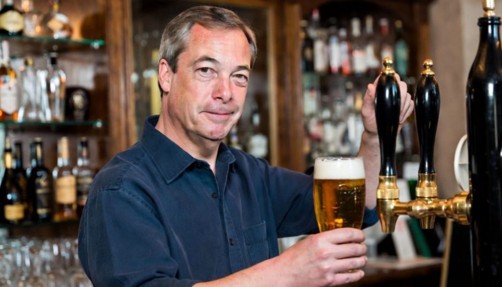 Farage Promises 'Pint-Pulling' Jobs For Under 50s If he gets Elected