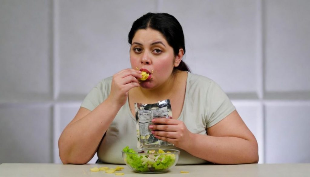 Woman Buys Salad, Immediately Adds Chips