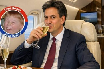 Ed Miliband Blows £800,000 Climate Change Money on Private Jets - to Save the Planet From 'Private Jets'